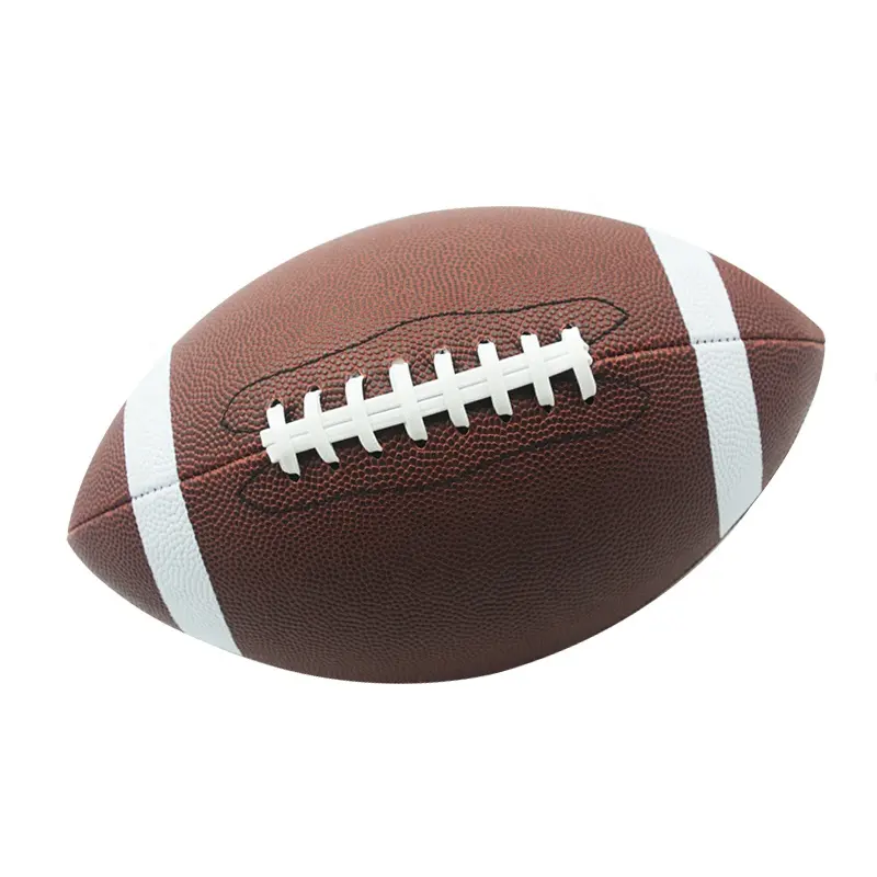 Fabrikneues Custom ize Logo Langlebige American Football Größe 9/benutzer definierte PU Composite Rugby Ball