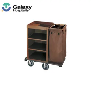 Mobile Restaurant And Hotel Housekeeping Serving Maid Clean Cart Trolley