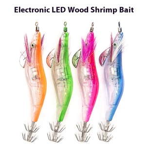 Câu cá LED điện tử sáng tôm Mực câu cá đêm jigs thu hút Bass Mồi câu cá giải quyết công cụ phụ kiện tôm thu hút - Product Image 5