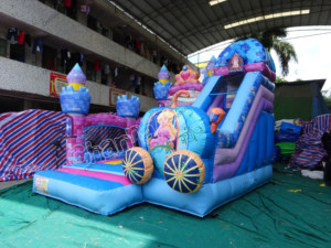 Công chúa Nhà Bị Trả Lại nhảy Combo trượt trở ngại bouncer jumper nhà bounce inflatable nhảy lâu đài Kết Hợp - Product Image 3