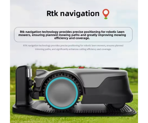 Tondeuse robot intelligente RTK R1000 18V sans fil à <span class=keywords><strong>lame</strong></span> rotative, hauteur réglable 30-90mm, franchissement de pente, autopropulsée, télécommandée, DIY - Product Image 6