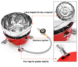 Mini quemador estufa <span class=keywords><strong>de</strong></span> Camping portátil quemador turístico plegable senderismo Camping suministros fuerte potencia <span class=keywords><strong>de</strong></span> fuego estufa <span class=keywords><strong>de</strong></span> Gas para Picnic al aire libre - Product Image 4