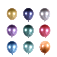 Ballons ronds et en forme de cœur de couleur chrome certifiés EN71-12 faibles en nitrosamines pour Noël et la remise des diplômes, écologiques, pour le marché européen