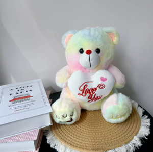 Orsacchiotto di Peluche a Forma di Cuore LOVE per Fidanzata Bambini Regalo Giocattolo di Peluche - Product Image 2