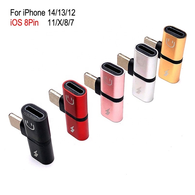 Premium Dual Lighting 8Pin Headphone Audio Charge Converter Adapter for iPhone 14/13/12/11/X/8/7