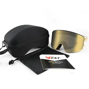Vest Sk812 Magnetische Skibril Custom Logo Otg Dubbellaags Anti Fog Uv400 Bescherming Groothandel Sneeuwbril Snowboardbril
