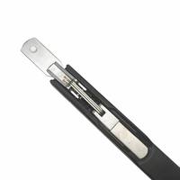 En gros, Verrou de pont allongé en alliage de zinc noir de 320 mm pour fenêtre et porte en aluminium, ensemble de verrous verticaux pour bas de porte