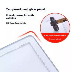 Barre d'éclairage LED ultra-mince étanche en verre trempé et alliage d'aluminium, support mural ou de bureau, boîte lumineuse pour stand de nuit - Product Image 4