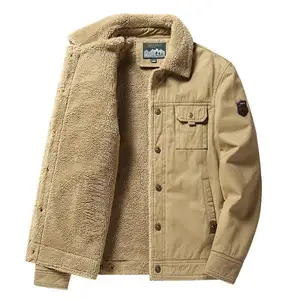 Hot Sells Casual Winter Coat Warm Thick Outdoor Fleece Inner Jackets Big Size Jacket For Men