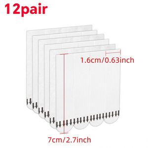 12 Pairs Punch Free Double Sided Tape Adhesive Strips Picture Hanging Mounting Heavy Duty Pads <b>Poster</b> <b>Frame</b> Home Decor - Product Image 2