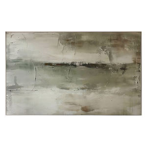 Tableau mural abstrait moderne texturé <span class=keywords><strong>vert</strong></span> olive sauge beige, nature morte, peint à la main à l'huile sur toile |   Hôtellerie sur mesure en gros - Product Image 6