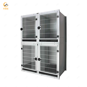 Pet Grooming Shop Puppy Tonen Dierenarts Poeder Coating Rvs Kat Kooien Kratten Opvouwbare Modulaire Hond Kooien - Product Image 2
