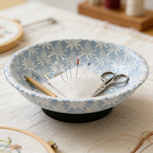 Mangkuk Magnetik Pola Hitam 4 Inci dengan Cetakan Penuh, Alat Penahan Jarum, Magnet Jarum Jahit, Penjepit Jarum, Kustomisasi Jarum - Product Image 5