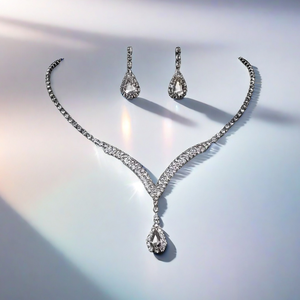 עיצוב חתונה יהלומים יוקרתי <span class=keywords><strong>rhinestone</strong></span> תכשיטים בהשראת סטים joias de luxo תכשיטים מפוארים לנשים סט - Product Image 6