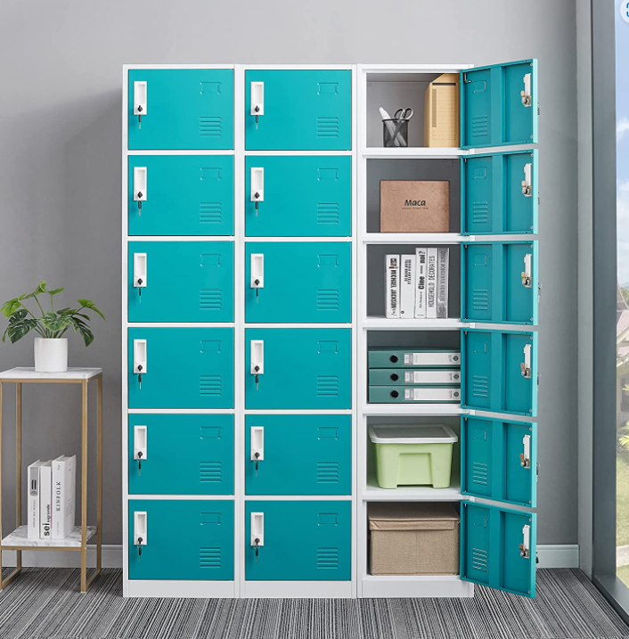 金属 ロッカー キャビネット 複数の構成を持つ金属ロッカーキャビネット、10コンパートメント