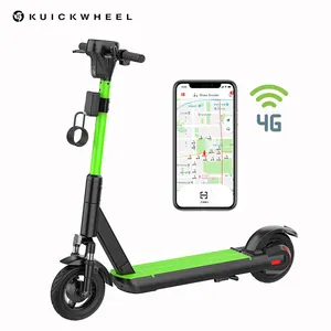 2021ใหม่เช่าสองล้อร่วมกัน Dockless สกู๊ตเตอร์เตะไฟฟ้าที่มี4กรัม IoT GPS APP ฟังก์ชั่นใบรับรอง CE