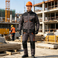 Combinaisons de travail pour hommes en coton respirant, confortables et résistantes à l'usure, uniformes de sécurité pour la construction, manches longues