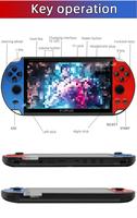X12-Plus Portable Console de jeu portable Console de jeu vidéo rétro 7.0 pouces écran LCD système Linux intégré 3500 jeux lecteur