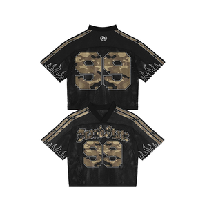 Maillots de sport personnalisés de haute qualité Tontons, maillots de football rétro américains sublimés en mesh - Product Image 1