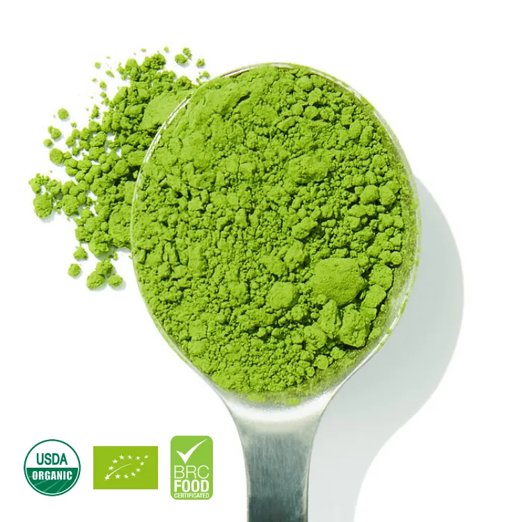 Poudre de Matcha de cérémonie de style japonais emballée dans de l'étain poudre de thé vert Matcha biologique authentique