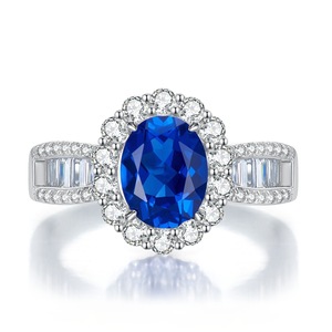 Wholesale 925 Sterling Silver Boho Magic <strong>Spinner</strong> <strong>Ring</strong> With <strong>Diamonds</strong> Cheap Cubic Zircon Engagement Wedding Jewelry Blue Sapphire - Product Image 5