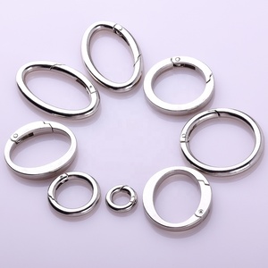 Bán Buôn Hợp Kim Kẽm Móc Chìa Khóa Mùa Xuân <span class=keywords><strong>Snap</strong></span> Hooks O Cổng Vòng Tròn Vòng Carabiner Cho Túi Xách - Product Image 2