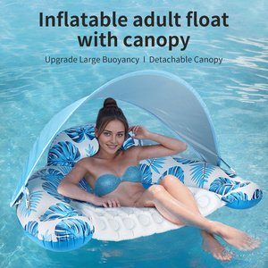 Tùy Chỉnh Dành Cho Người Lớn An Toàn Thoải Mái PVC Hồ Bơi <span class=keywords><strong>Float</strong></span> Với Tán Nước Vui Vẻ Nổi Hồ Bơi Bơm Hơi Nổi Người Lớn - Product Image 2