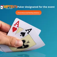 CY Luxury Texas Hold'Em Cartes à jouer Plastique PVC givré Durable WPT Imperméable Écologique Logo personnalisé Forme personnalisée Large