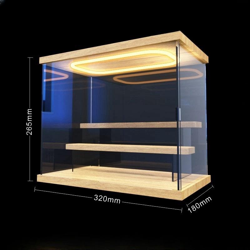 Série de lampes à dossier échelle en bois massif à trois couches