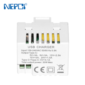 Placa de Pared con Toma de Corriente USB Tipo Keystone con 2 Puertos USB, Módulo de Carga Rápida para Hogar/Oficina - Product Image 6
