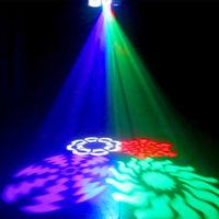 Yiwuzstar-projecteur laser rgb led 18W, lumière disco, contrôle du son, équipement dj pour piste de danse