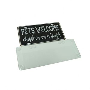 372*134Mmsize Holder Size Transparent Protection <b>License</b> Plate <b>Frame</b> Dust for Fiji - Product Image 1
