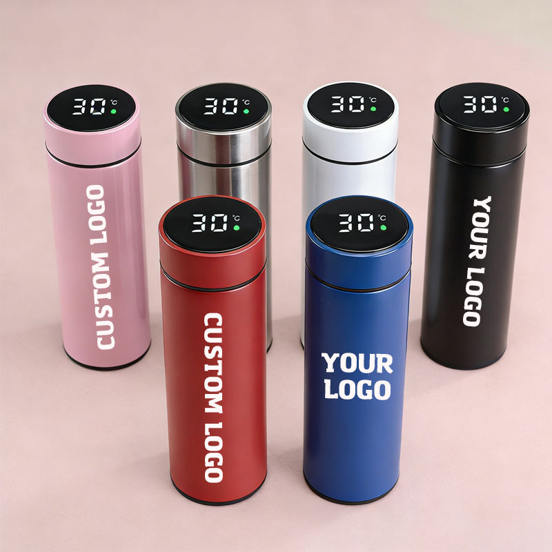 WSY229 Custom Logo Printed Smart Thermos with Temperature Water Bottle ...