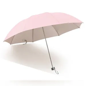 Paraguas personalizado Uv promocional hecho barato con logotipo impreso lluvia Anti-uv Paraguas plegable Parapluie 3 Paraguas plegable manual - Product Image 4