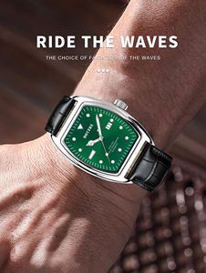 นาฬิกากลไกสำหรับผู้ชายสายหนังตัวเรือนสแตนเลส WL051ใหม่นาฬิกากลไกจักรกลสำหรับพลเมืองญี่ปุ่น - Product Image 6