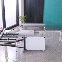 Scie à table circulaire horizontale portable Vortek, multifonctionnelle, sans poussière, petite scie à panneaux de bois, machine à découper le bois