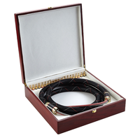 Câble de haut-parleur Hi-Fi tressé en cuivre OCC OFC haut de gamme plaqué or 24 carats avec fiches bananes