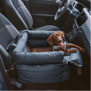 Coussin rehausseur de siège auto portable de luxe rectangulaire pour grands chiens, avec logo OEM, amovible, lavable, rembourrage en coton et éponge, antidérapant, sécurité optimale - Product Image 2