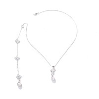 Chaîne de dos élégante et sexy pour femme, avec perles et strass, longue chaîne à pampilles, bijou de corps pour mariée
