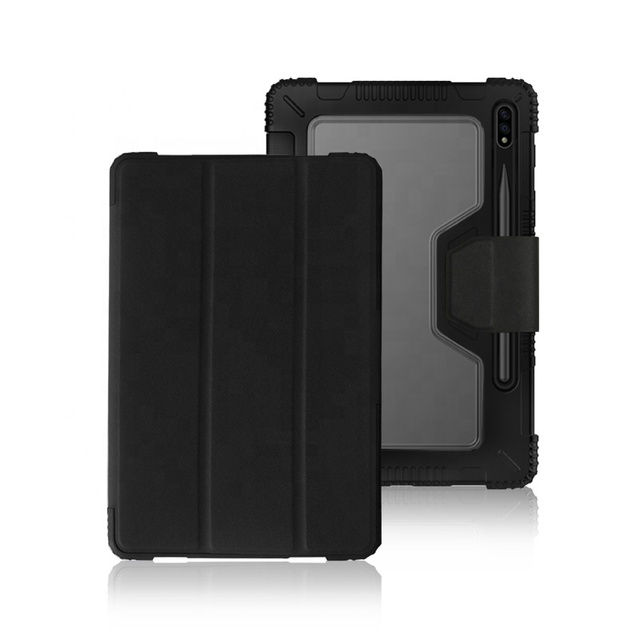 Wholesale 11Inch Slim Light Weight Full Cover Armour Style Anti-Dropping Tablet Protective Case for Samsung S7 S8-PC TPU Factory