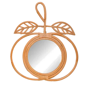 Vente en gros de rotin rond rustique en forme de pomme pour enfants et bébés Décoration intérieure Utilisation de la salle de bain et décoration de la chambre - Product Image 1