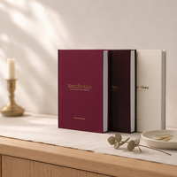 Carnet de leadership guidé avec logo personnalisé, pages de dévotion, couverture rigide dorée, cadeaux pour servants chrétiens, tissu, 100 feuilles