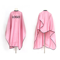Capes de barbier personnalisées avec logo, antistatiques et imperméables, avec crochet élastique pour salon et coiffure