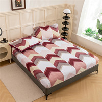 Ensemble de drap de lit en microfibre égyptien de luxe en gros 600 fils au nombre de 4 pièces imprimé floral Super doux poche profonde pour les feuilles