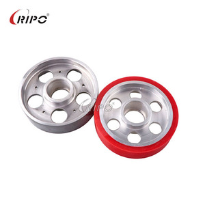 Rueda de Medición de Aluminio para Extrusora de PU (Poliuretano) con Núcleo de Acero de Grado Industrial, Diámetro Interior de 30 mm, Diámetro Exterior de 100 mm, 3 Ranuras, Profesional - Product Image 2