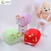 Coussin en peluche carré Dragon avec rembourrage en coton PP, coussin en peluche confortable