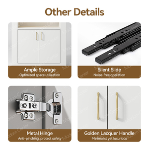 Madamcenter Expositores de cosméticos Estante de esmalte de uñas de cuero para estanterías de almacenamiento Categoría de producto Vitrinas - Product Image 4