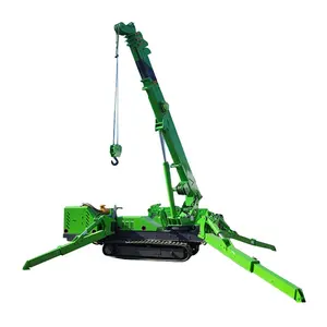Building purpose crawler spider crane with long arm fly jib exporting to many countries