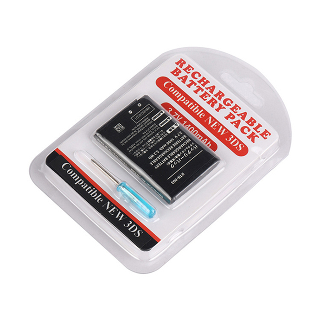 KTR-003 1400mAh Rechargeable Lithium Battery Pack for Nintendo NEW 3DS Game Accessories Repair Tool Kit New 3DS Repair Parts