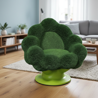 Chaise longue en herbe au design créatif, siège unique, canapé d'appoint de loisirs, mobilier d'extérieur pour salon, balcon